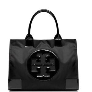 Tory Burch Black Ella Large Tote